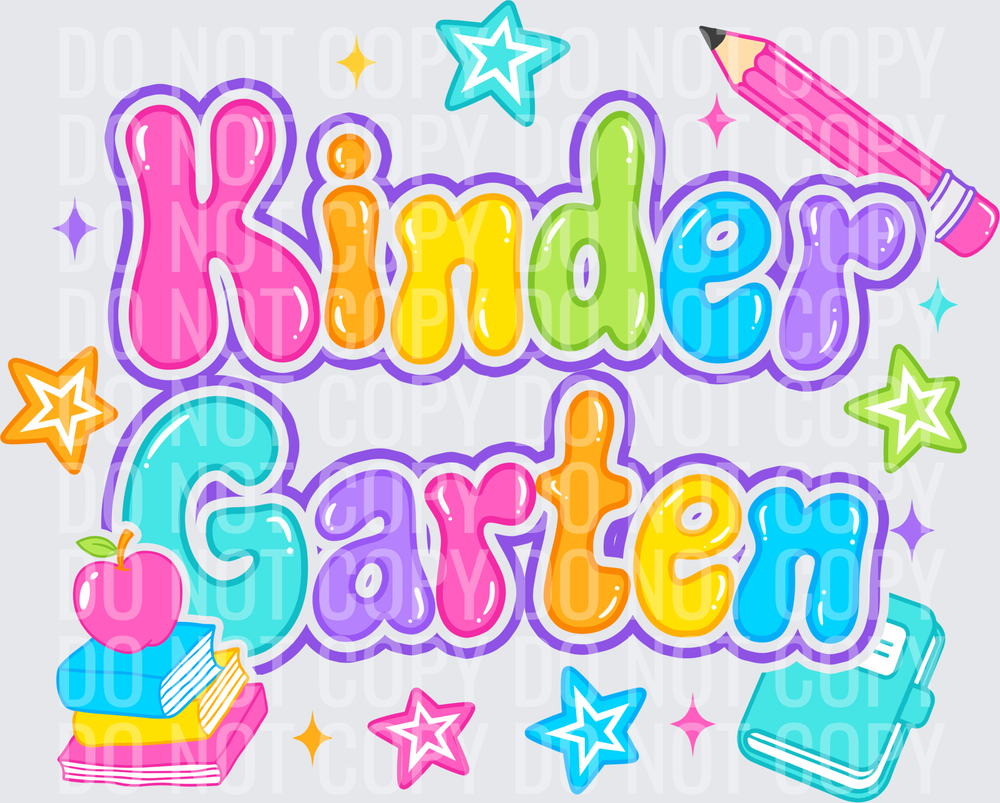 Kindergarten Bubble Letters