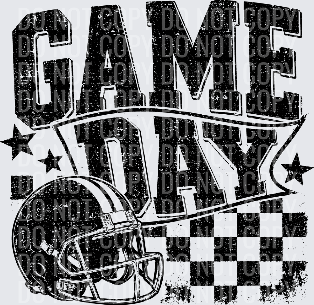 GAME DAY FOOTBALL GRUNGE