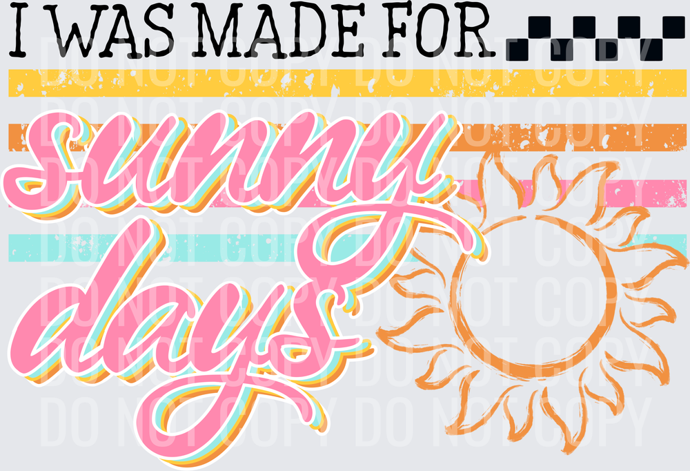 made for sunny days black