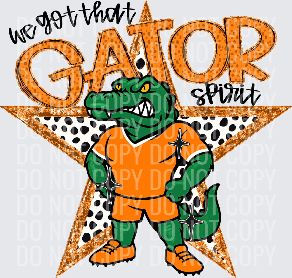 KayndiDesigns 09.26 We Got That Spirit Gator Orange