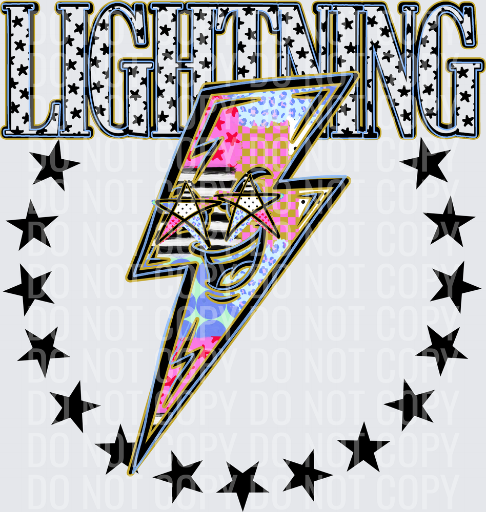 KayndiDesigns 09.26 Patchwork Varisty Stars Lightning