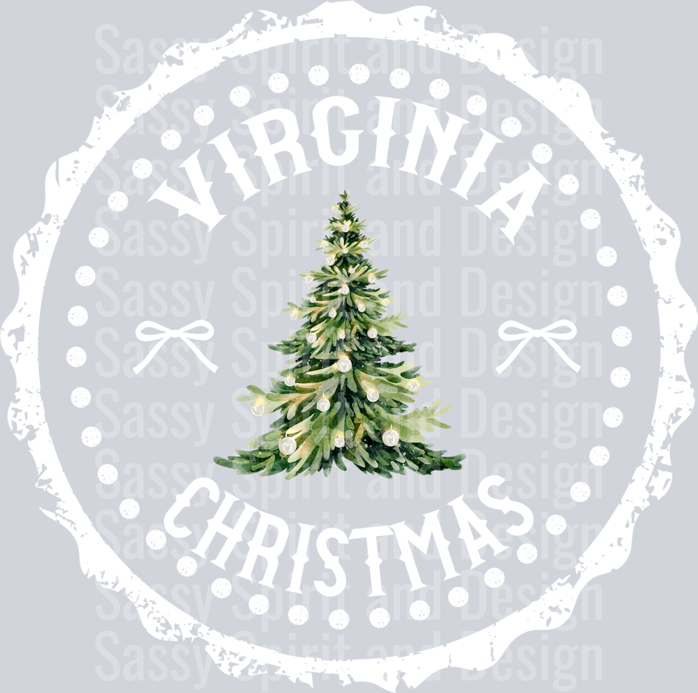 STATE CHRISTMAS STAMP Virginia