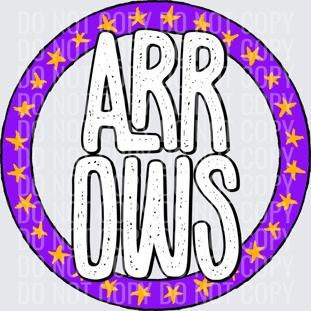 ArrowsStarCirclePurpleGold