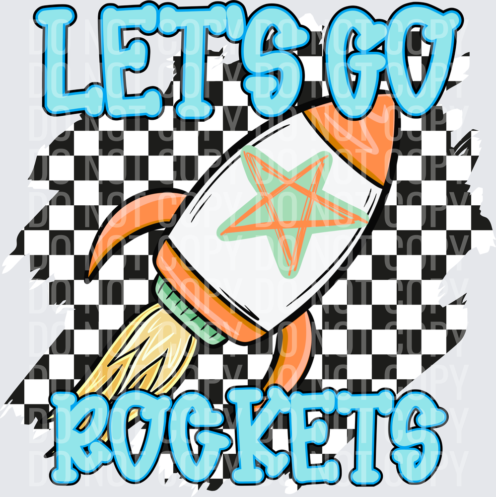 Let’s go Rockets checkered