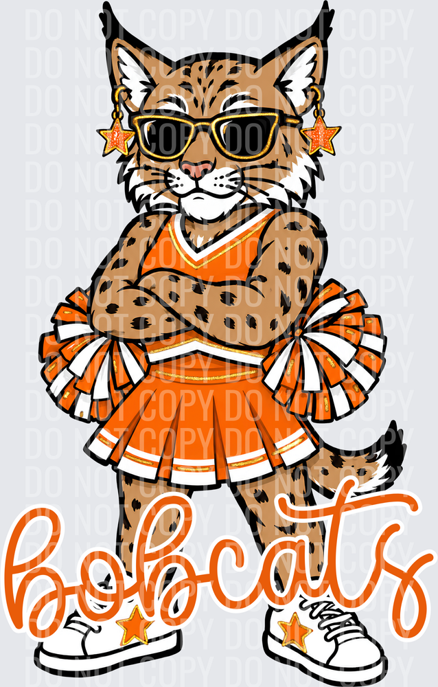 Bobcats Cheer Orange White