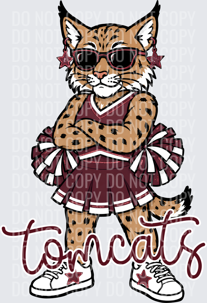 Tomcats Cheer Maroon