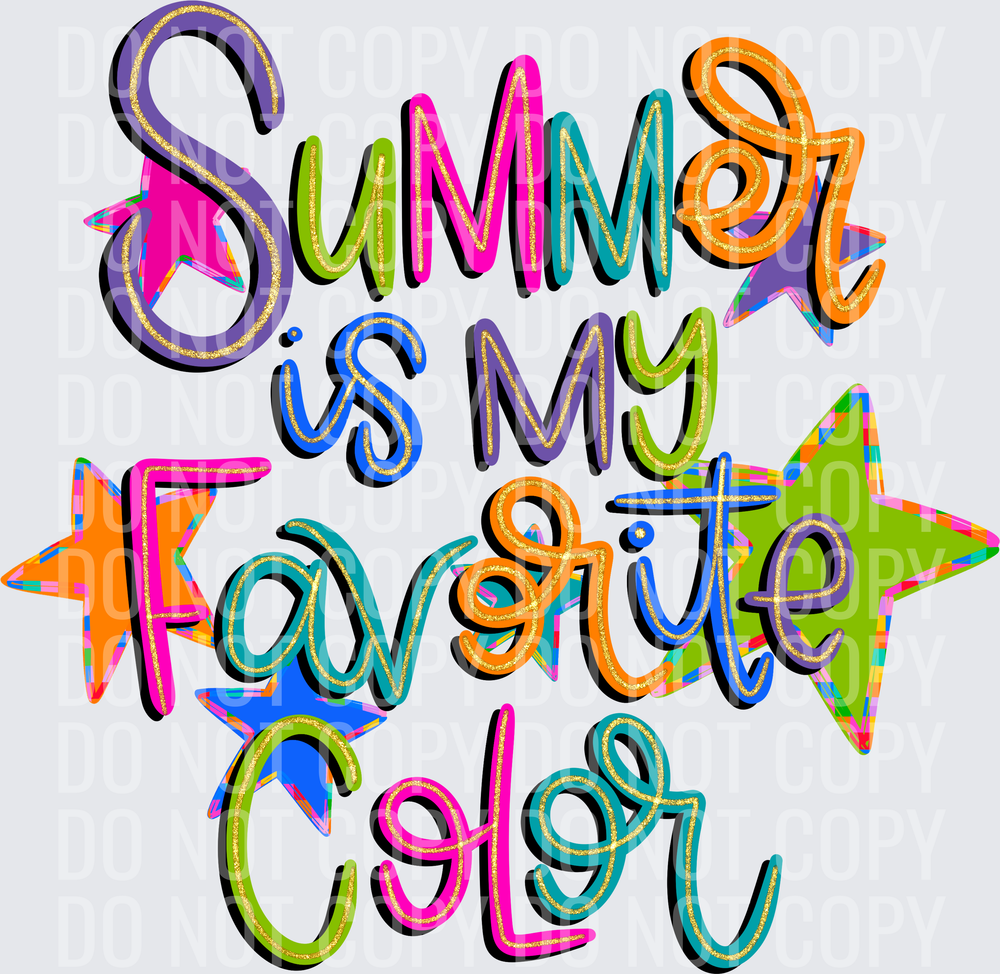 Summer is my favorite color words