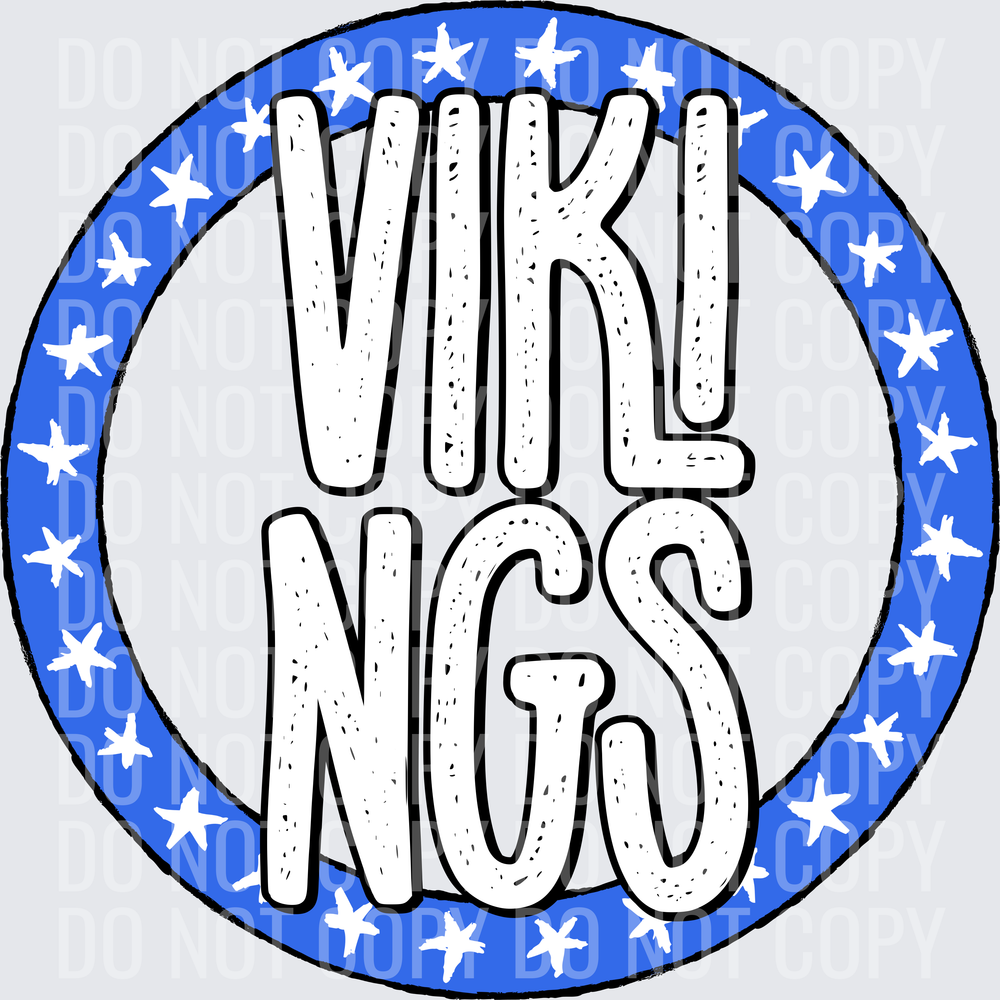 VikingsStarCircleRoyalWhite