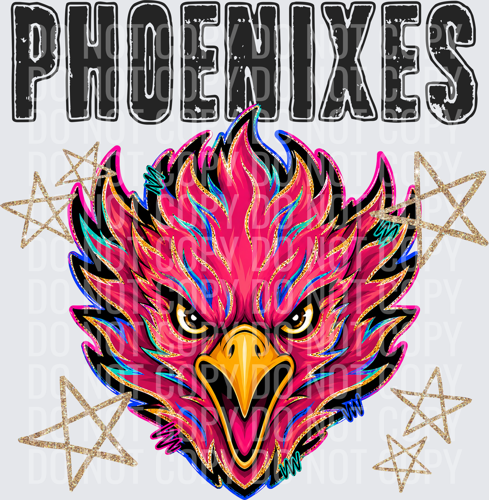 KayndiDesigns 08.26 Grunge Varsity Phoenixes