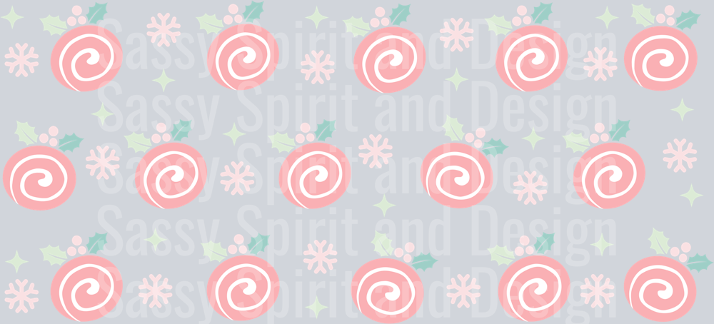 Pastel Christmas Log PNG