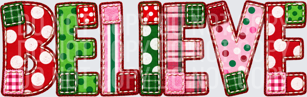 BELIEVE PINK RED