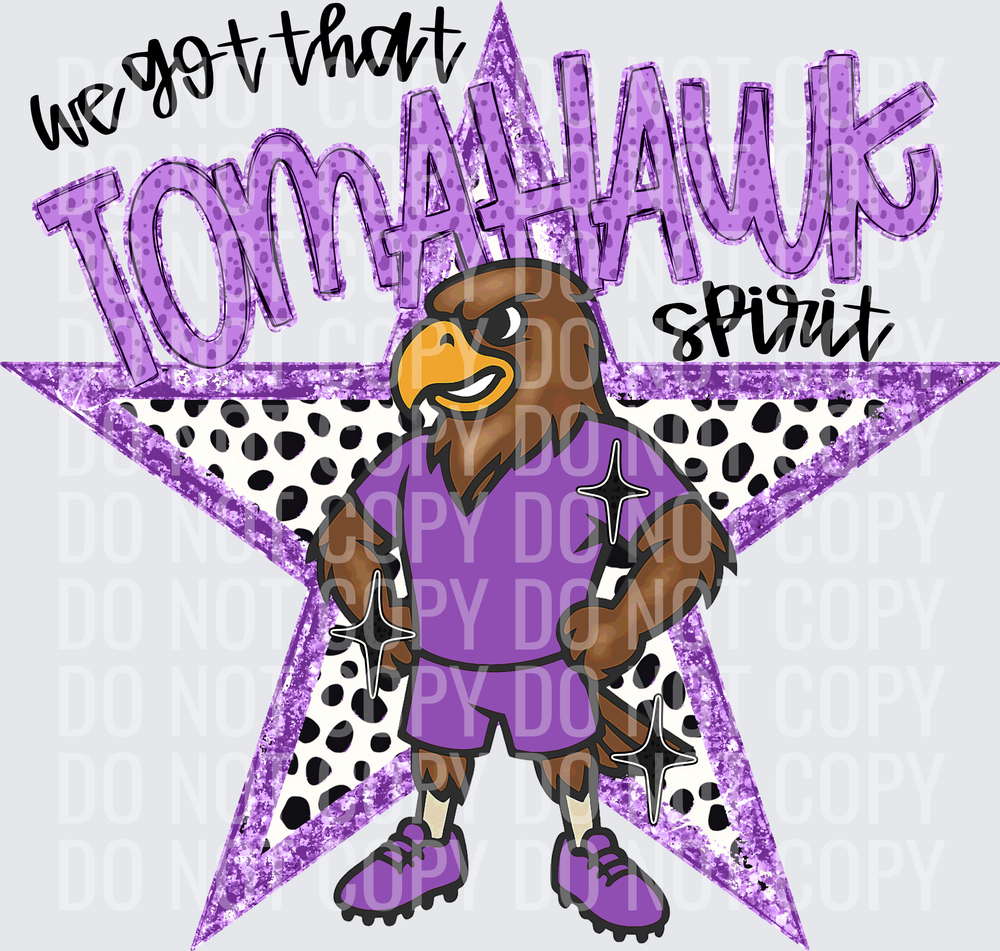 KayndiDesigns 09.26 We Got That Spirit Tomahawk Purple