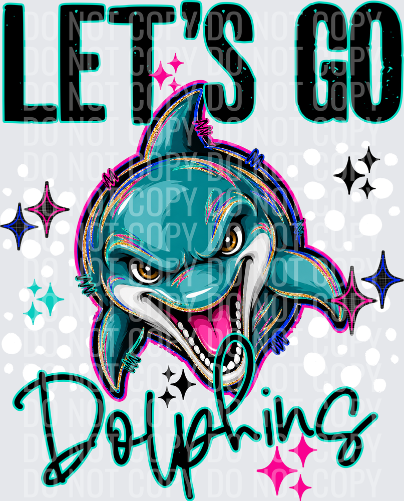 LETS GO MASCOTS DOLPHINS