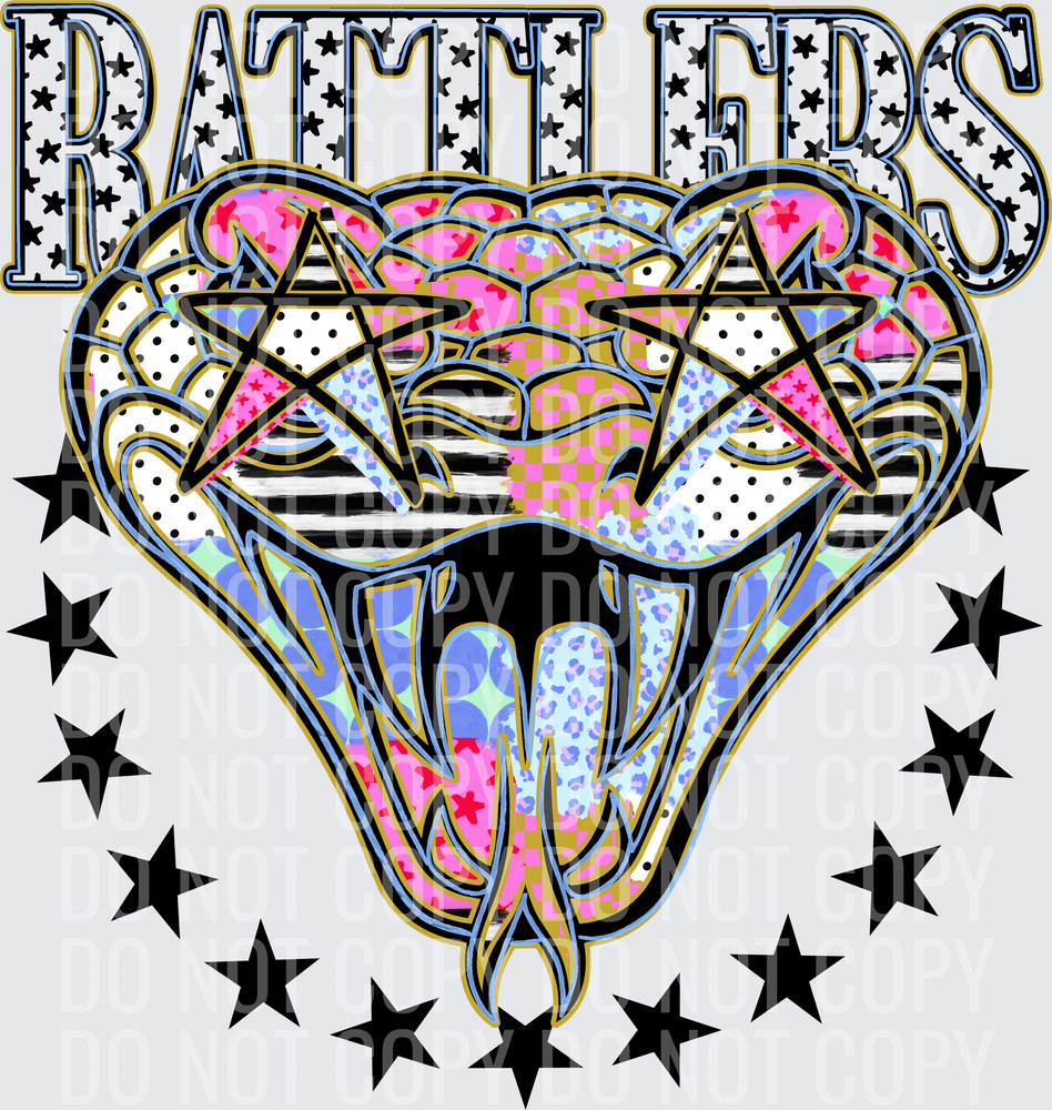KayndiDesigns 09.26 Patchwork Varisty Stars Rattlers