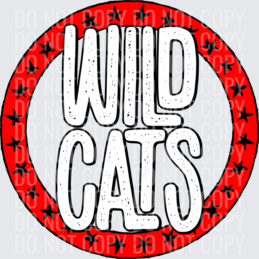 WildcatsStarCircleRedBlack