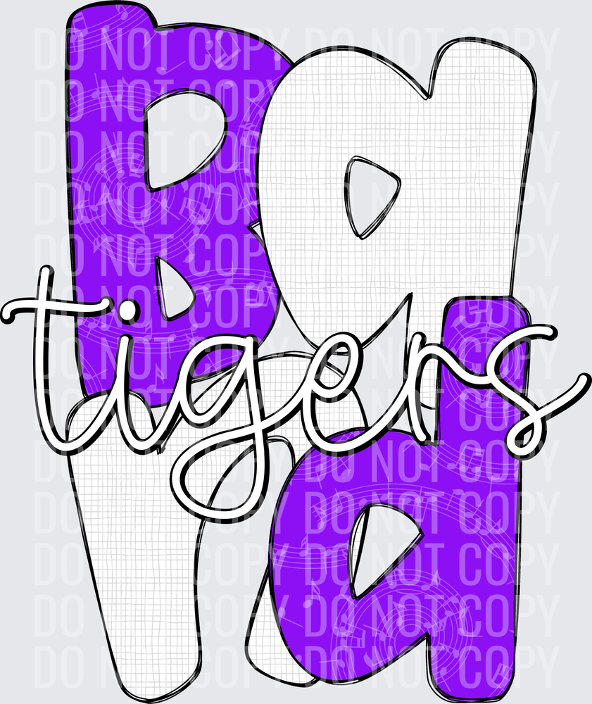 TigersPurpleWhite-Band
