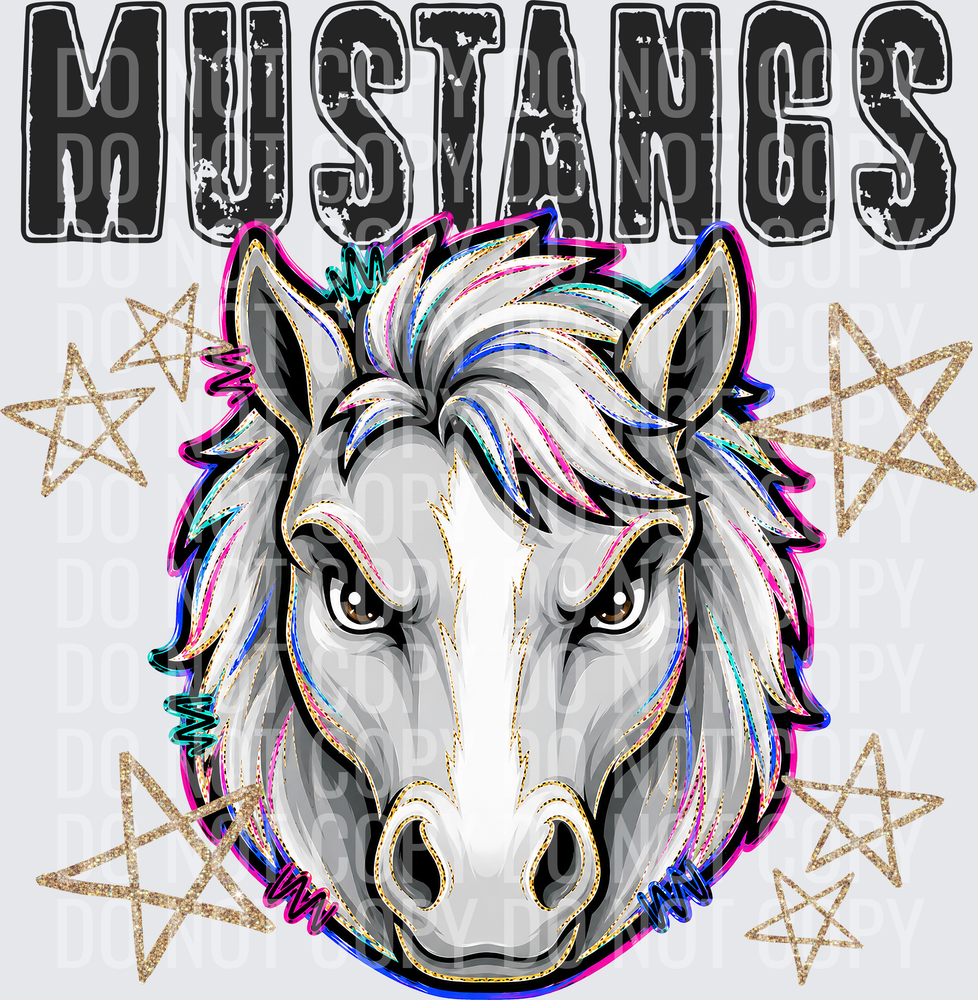 KayndiDesigns 08.26 Grunge Varsity Mustangs