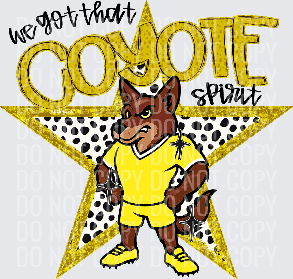 KayndiDesigns 09.26 We Got That Spirit Coyote Yellow