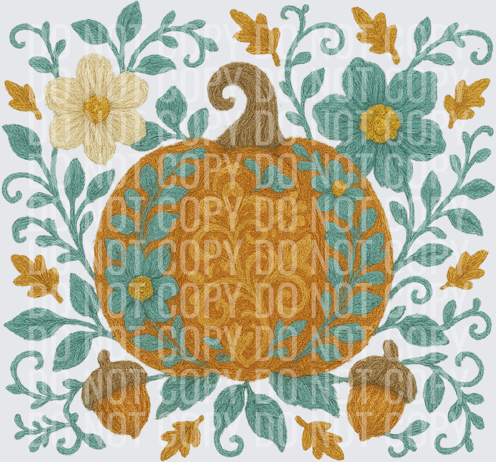 floral pumpkin