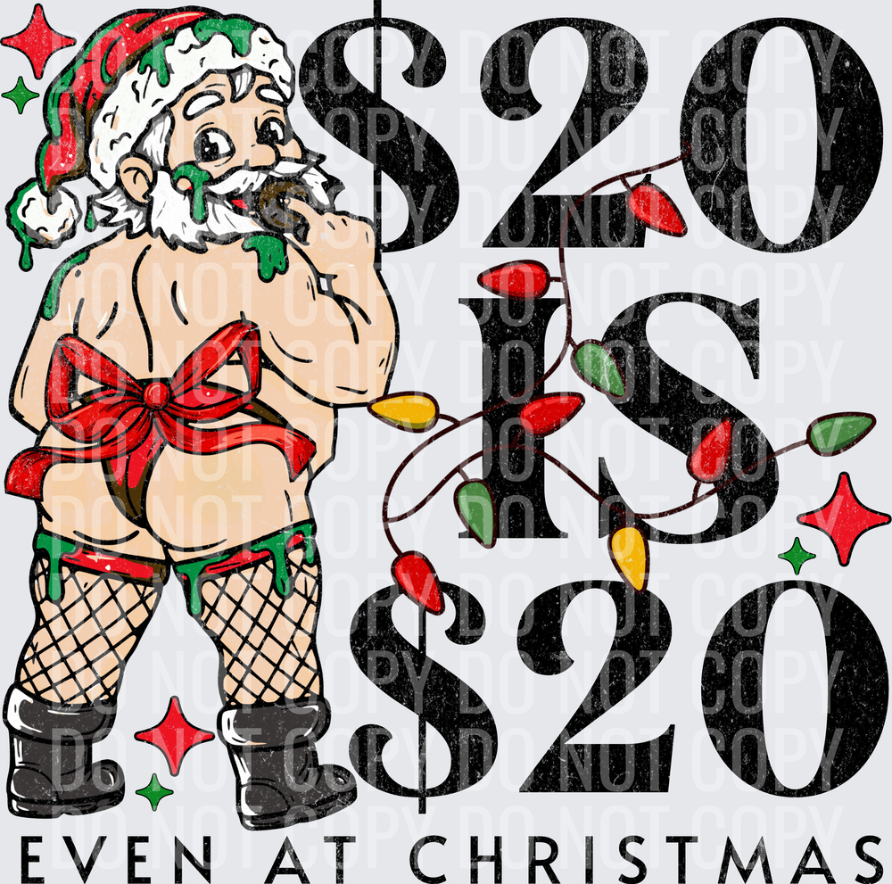 20 IS 20 EVEN AT CHRISTMAS DISTRESSED