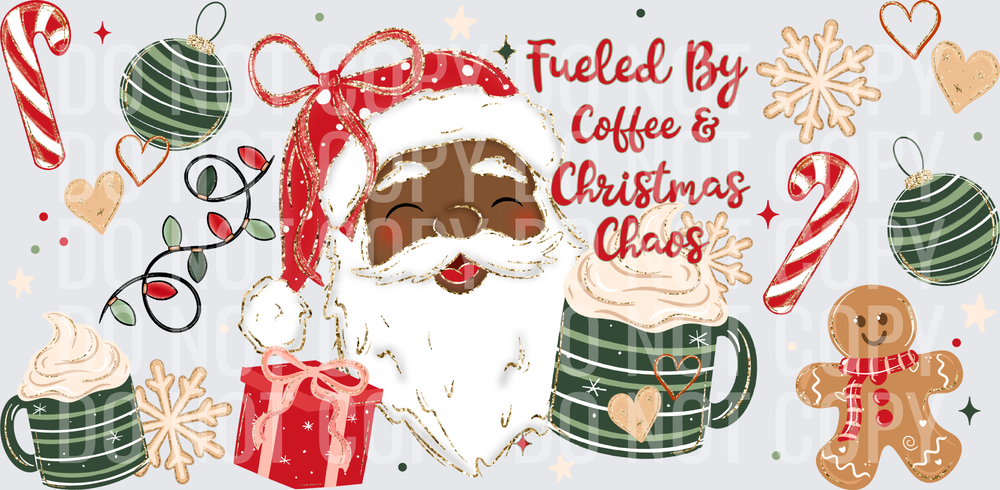 Fueled by coffee and Christmas chaos 16 oz wrap 2