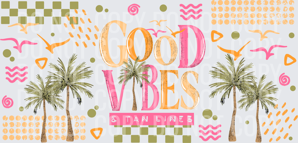 good vibes 16oz glass wrap