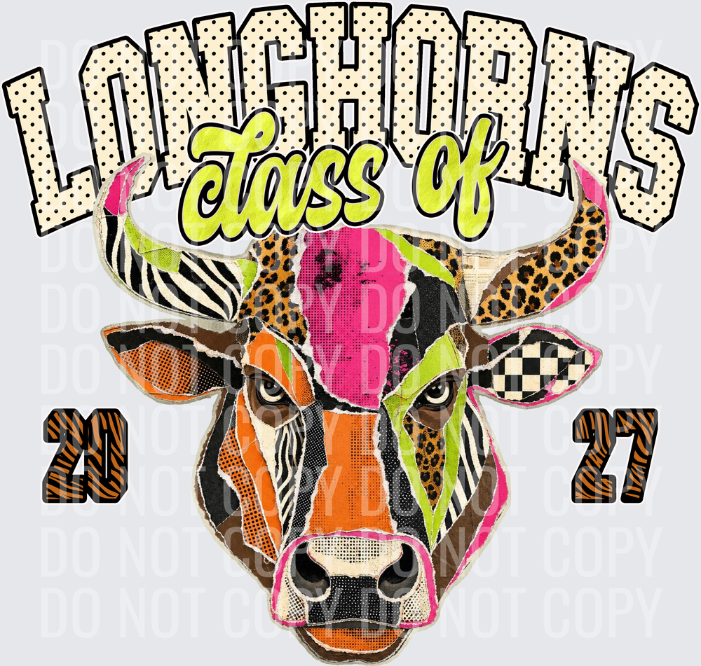 KayndiDesigns 10.26 Class of 2027 Bright Longhorns
