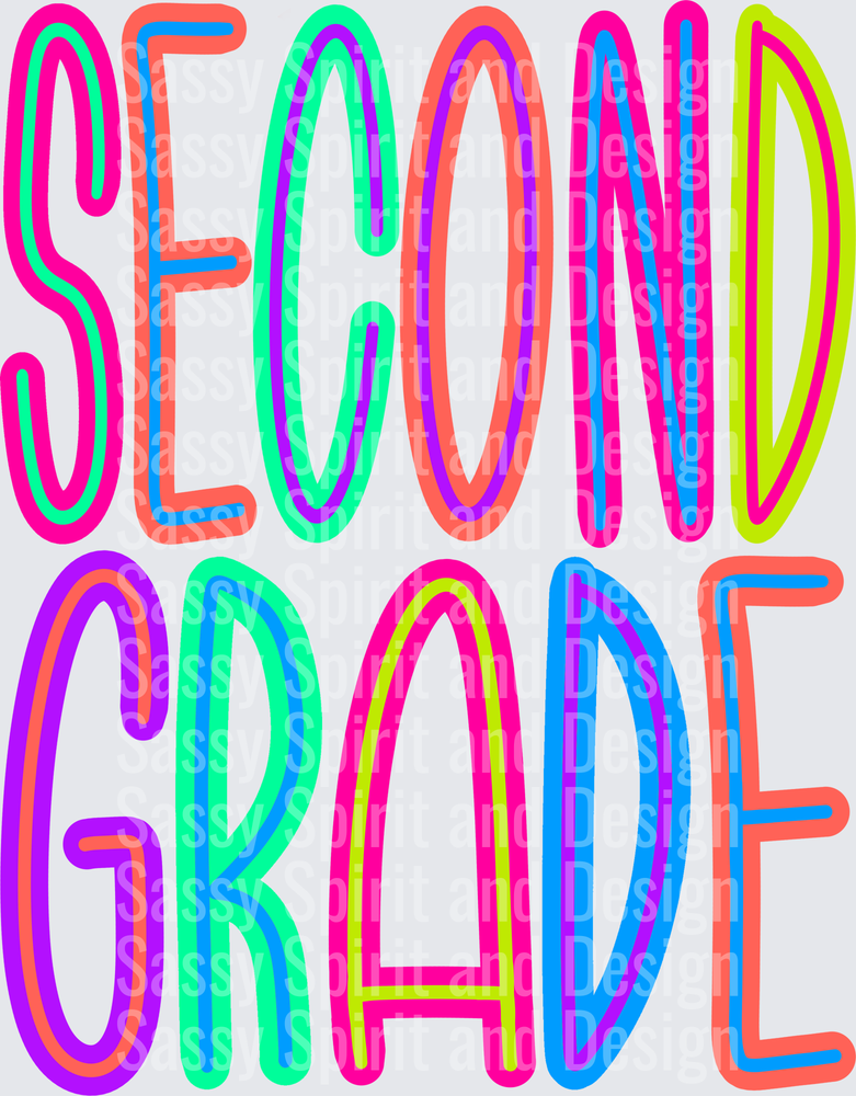 Back to School Brights Second Grade