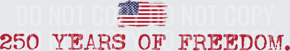 250 years of freedom red