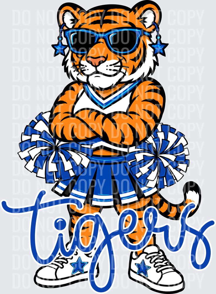 Tigers Cheer Blue