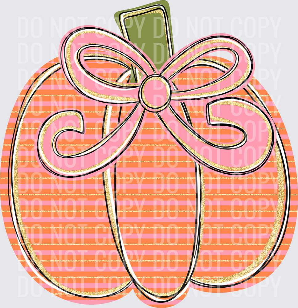 pink glitter pumpkin