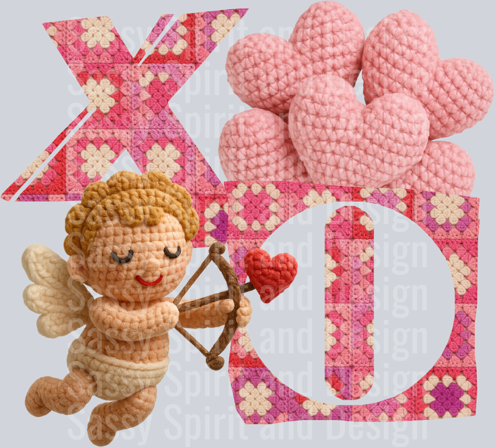 XO CROCHET CUPID PINK