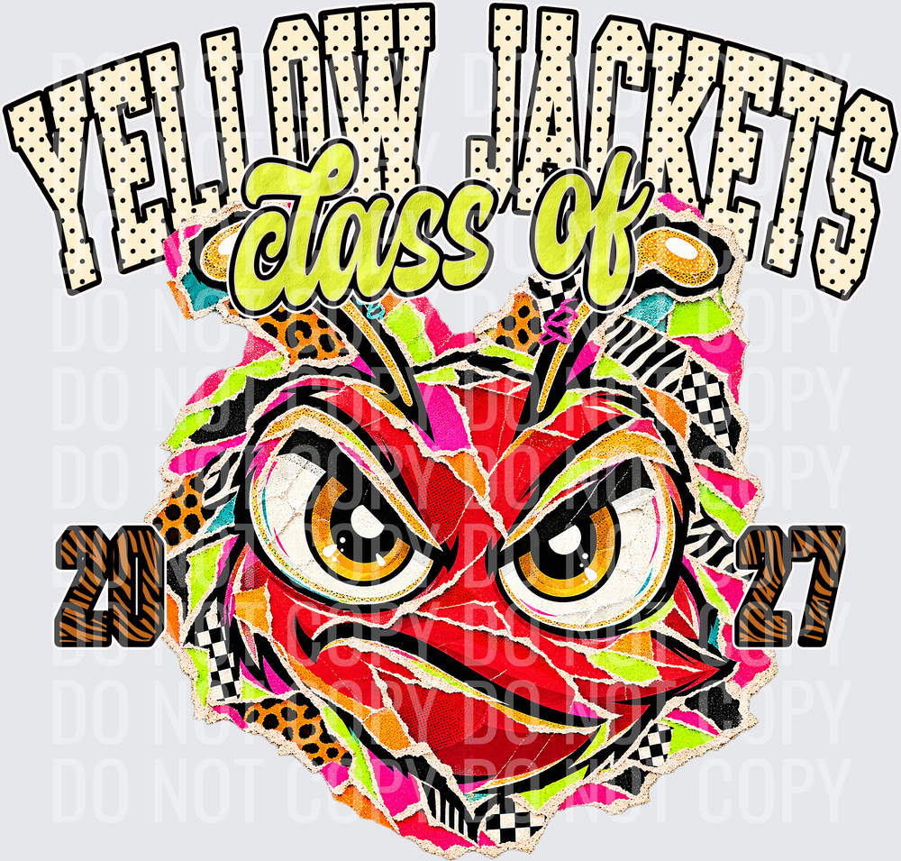 KayndiDesigns 10.26 Class of 2027 Bright Yellow Jackets 3