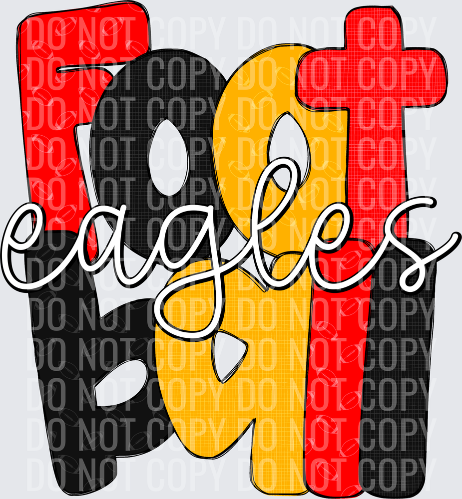 EaglesFootballRedBlackGold