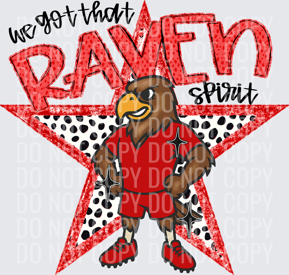 KayndiDesigns 09.26 We Got That Spirit Raven Red