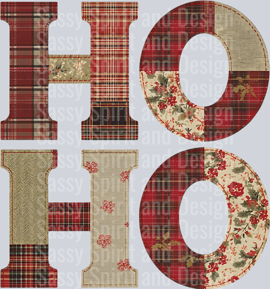 HO HO CHRISTMAS PATCH