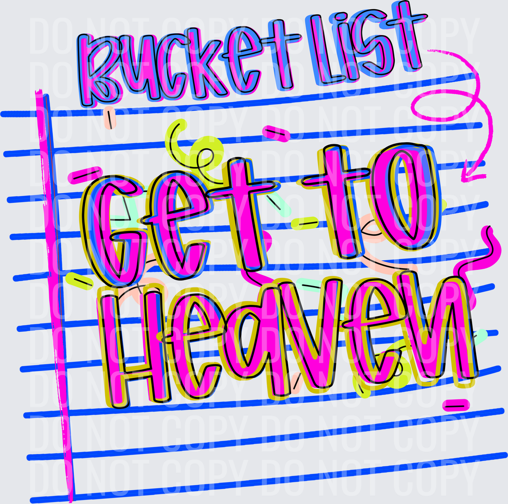 bucket list