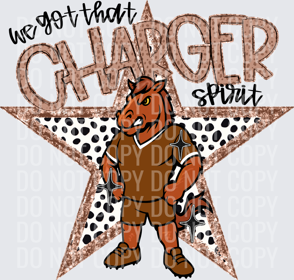KayndiDesigns 09.26 We Got That Spirit Charger Brown