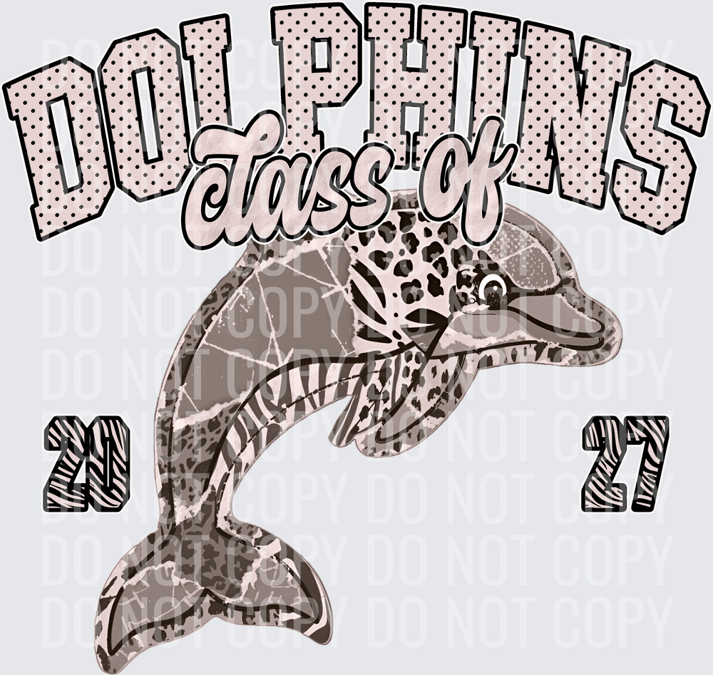 KayndiDesigns 10.26 Class of 2027 Neutral Dolphins