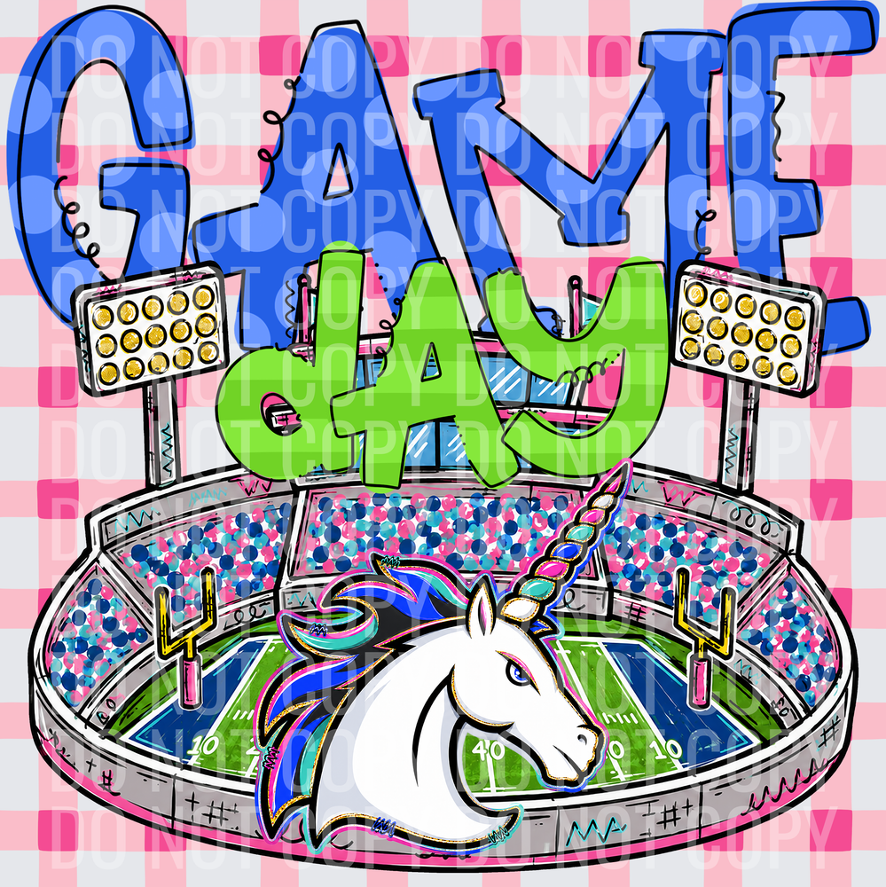 KayndiDesigns 08.26 Game Day Stadium Unicorns