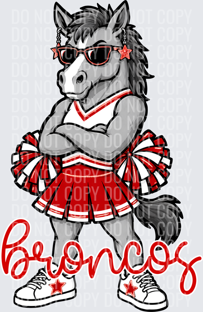 Broncos Cheer Red White