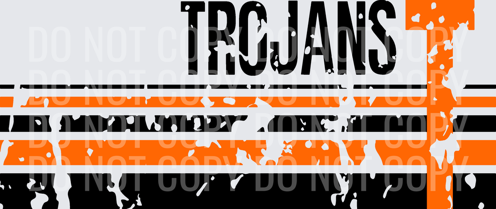 T TROJANS-orange