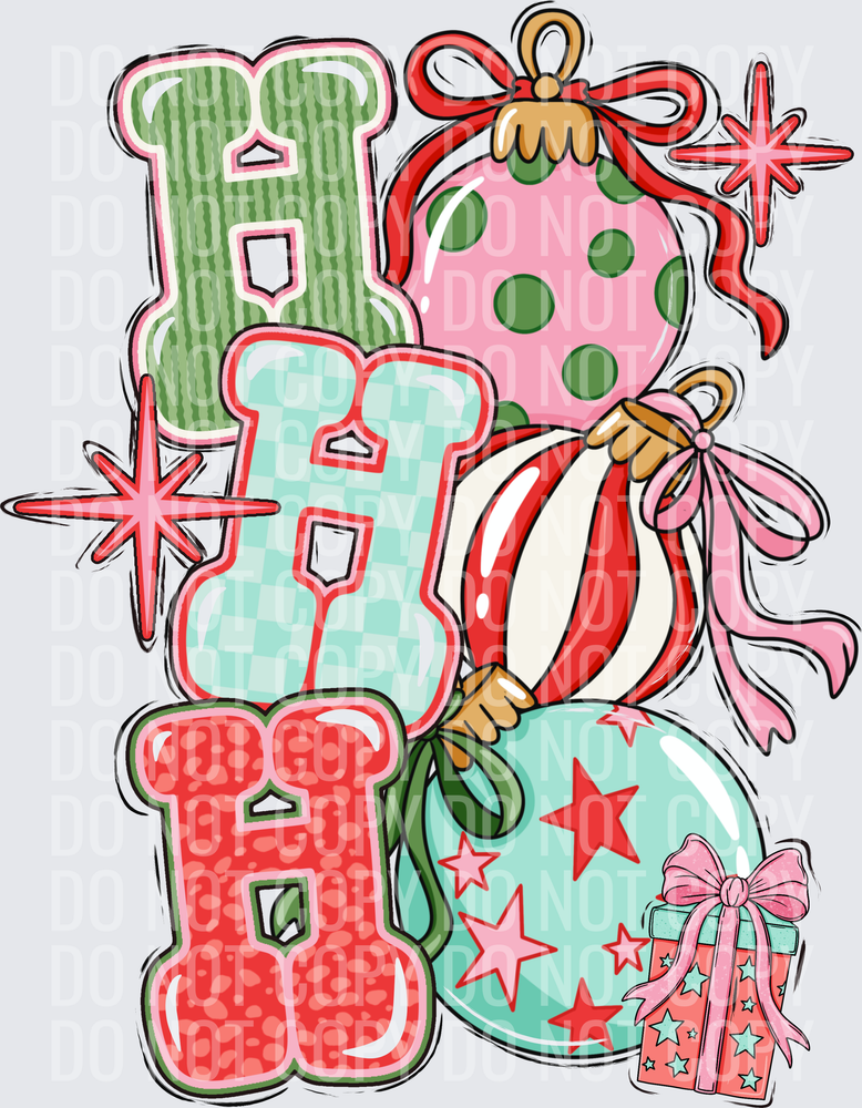 Hohoho pink Christmas