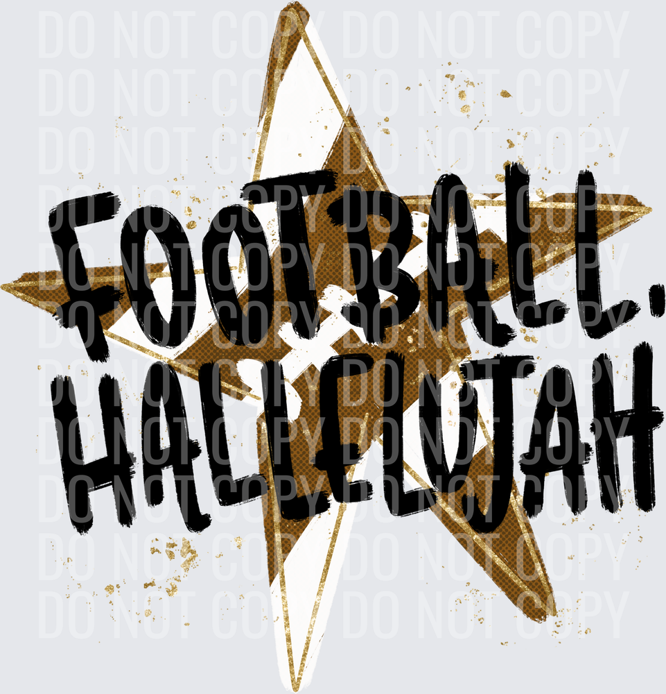football hallelujah black