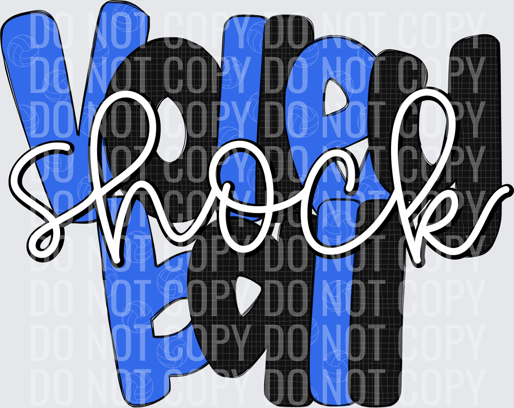 ShockRoyalBlack-Volleyball