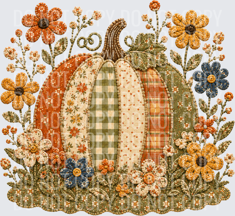 pumkpin and flowers