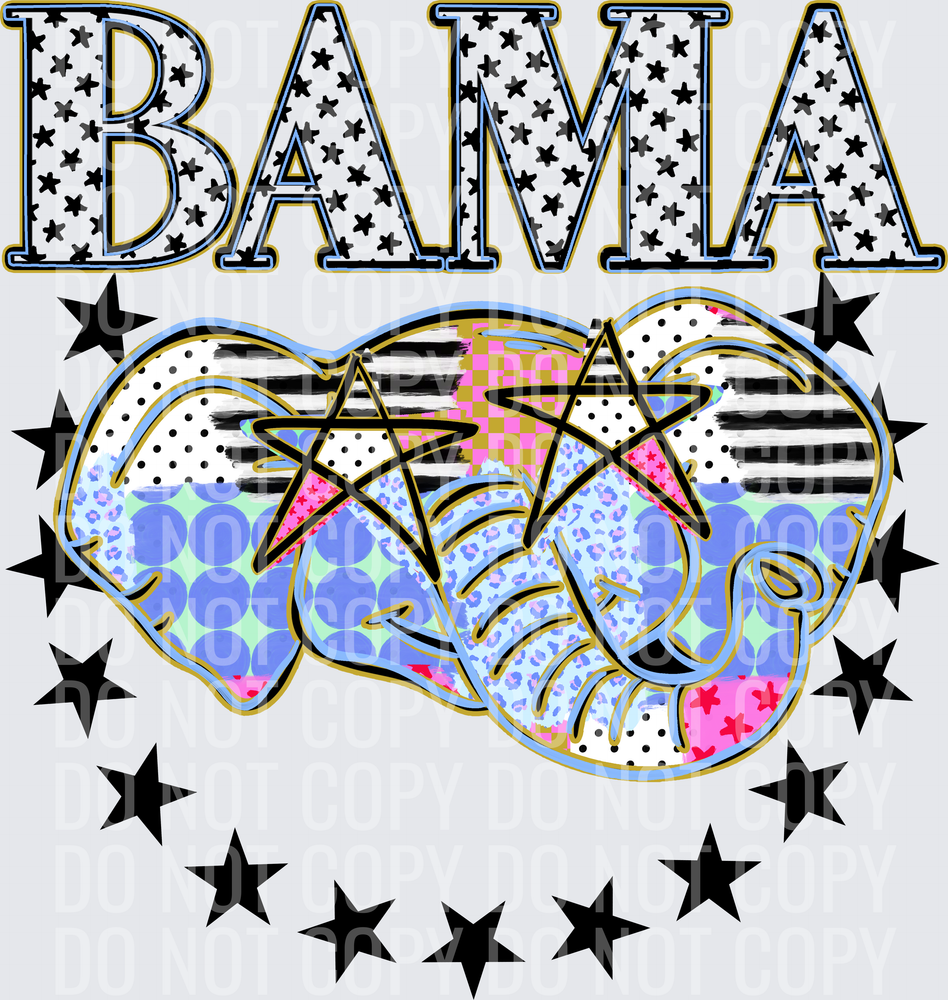 KayndiDesigns 09.26 Patchwork Varisty Stars Bama