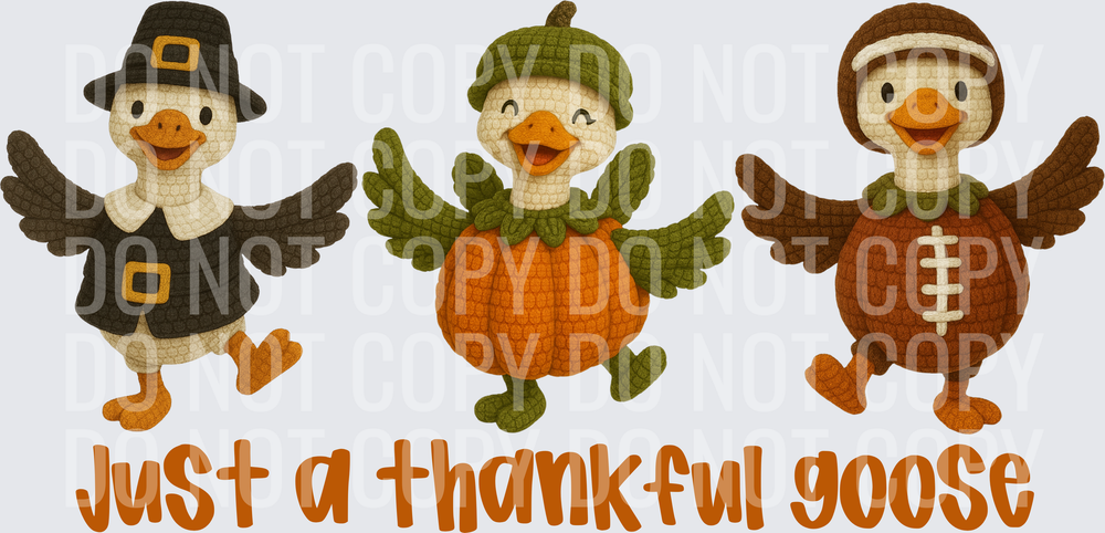 thankful goose trio