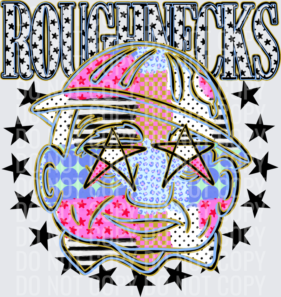 KayndiDesigns 09.26 Patchwork Varisty Stars Roughnecks