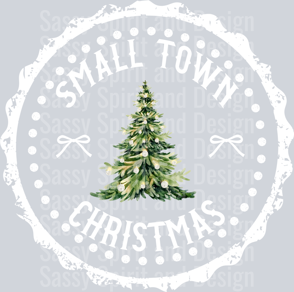 SMALL TOWN Christmas Stamp